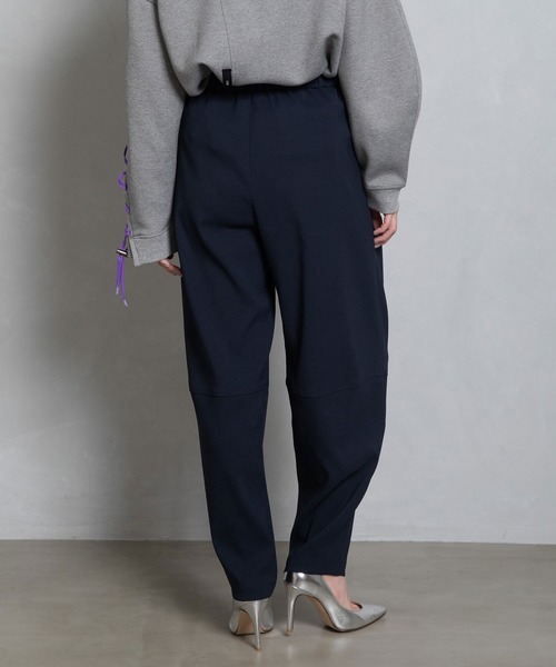 「MARECHAL TERRE」 イージーパンツ MEDIUM ネイビー レディース_画像3