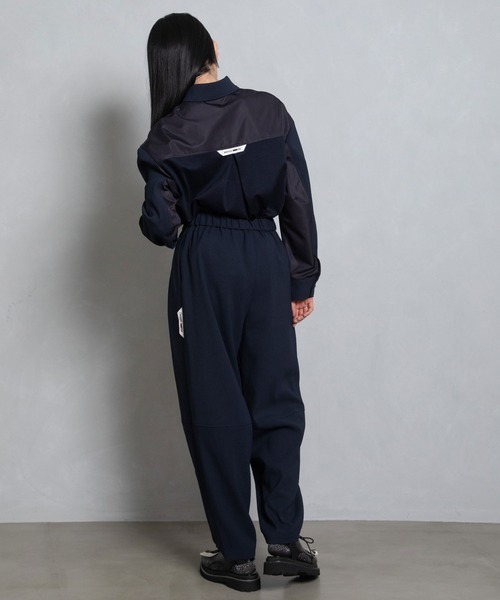 「MARECHAL TERRE」 イージーパンツ MEDIUM ネイビー レディース_画像5