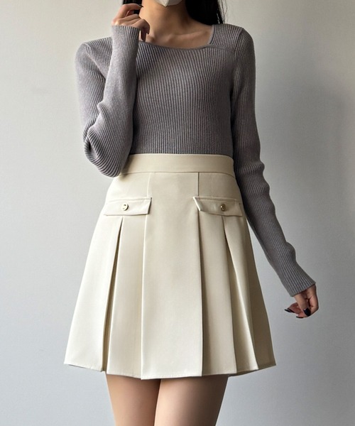 「mipiarl」 キュロット LARGE ダークグレー レディース_画像6