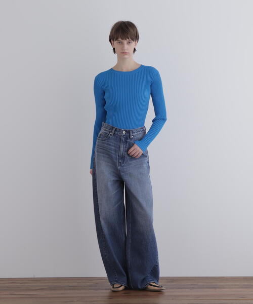 「LE PHIL」 デニムパンツ 0 ブルー レディース_画像9