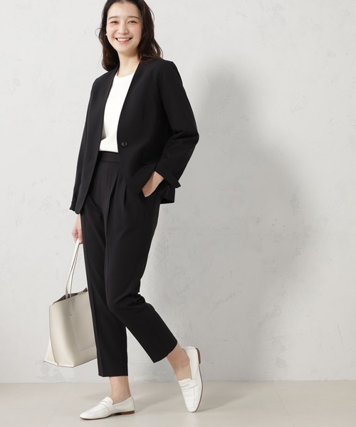 「FOUND GOOD」 ノーカラージャケット M ベージュ レディース_画像9