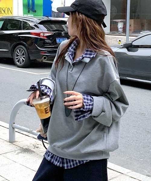 「SHEENA」 長袖カットソー M グレー レディース_画像4