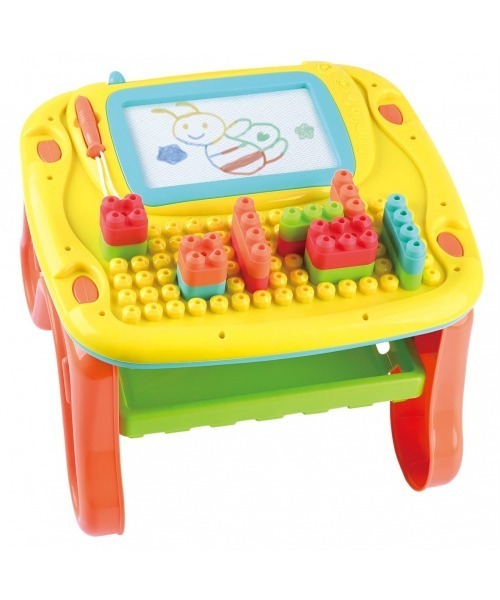おもちゃ くみたてかんたん！両面つかえるアクティビティテーブル