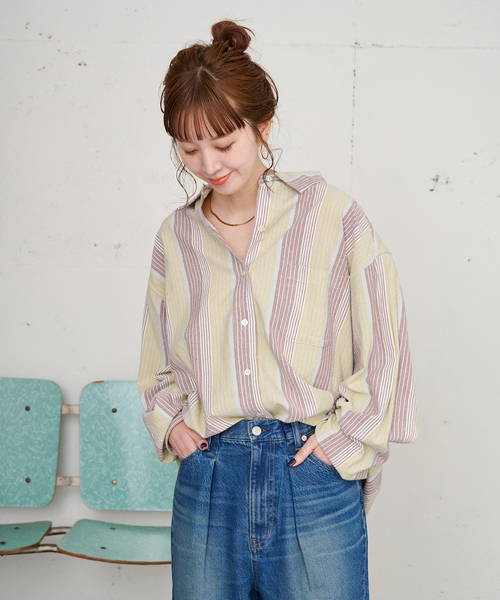 即完売　ZOZOTOWN限定　B.C STOCK アソート　花柄　シャツ 美品 B.C STOCK（ベーセーストック） ブラウス シャツ 「ZOZO限定