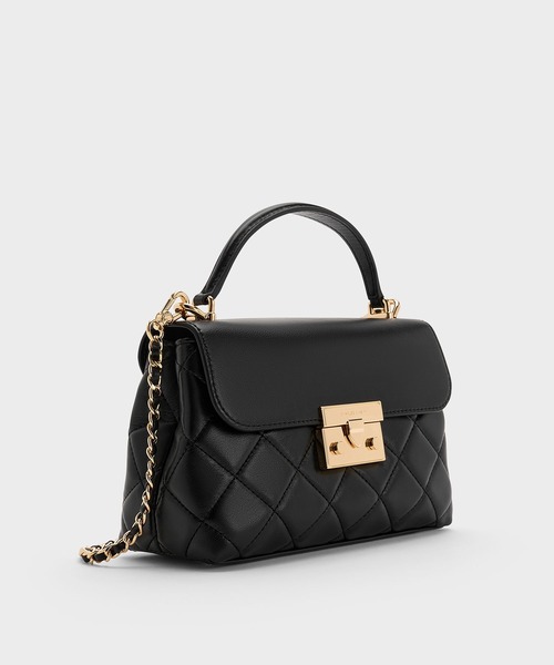 「CHARLES & KEITH」 2WAYバッグ S クリーム レディース