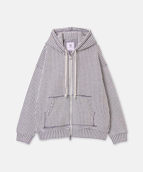 【新品】Seagreen(シーグリーン) パーカー、フーディ オニワッフル SEAGREEN（シーグリーン） ONI WAFFLE HOODIE メンズ オニワッフル