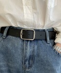 ベルト フェイクレザーベルト / シンプルバッ...の詳細画像3