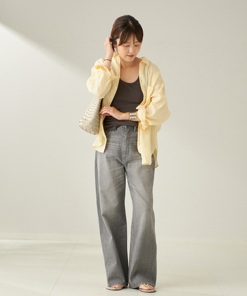 タンクトップ ノースリーブ 「追加」sandwash loose タンク レディースの画像