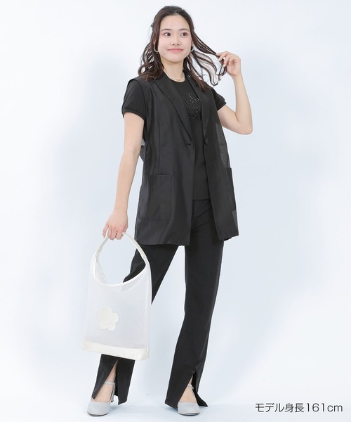 「MARY QUANT」 半袖Tシャツ M ブラック レディース_画像9