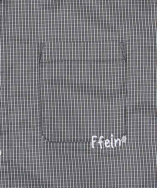「FFEIN」 半袖シャツ LARGE ブラウン メンズ_画像4