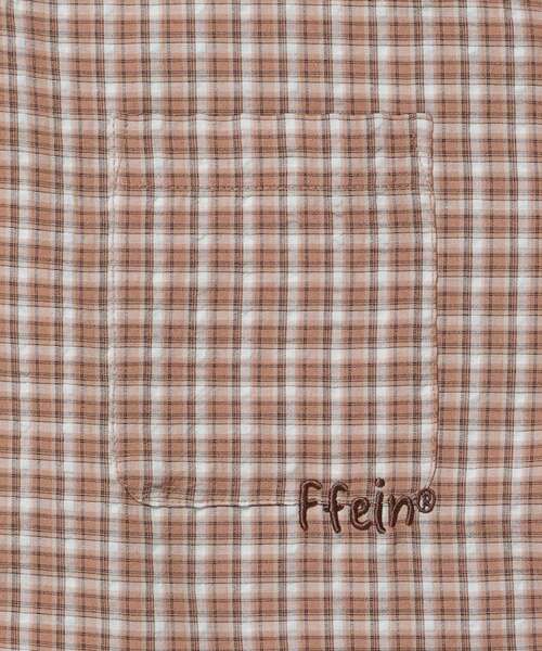 「FFEIN」 半袖シャツ LARGE ブラウン メンズ_画像7