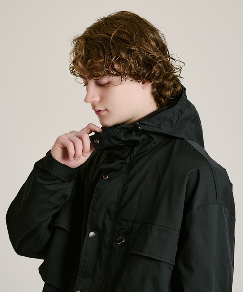 「WETTEMPT」 マウンテンパーカー LARGE チャコールグレー メンズ_画像5