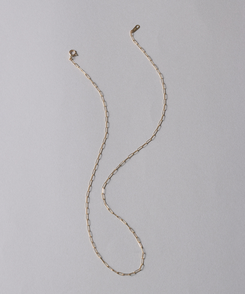 ネックレス ペーパークリップチェーン40cmネックレス K10 レディースの画像