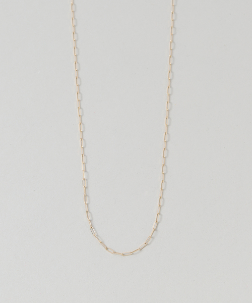 ネックレス ペーパークリップチェーン40cmネックレス K10 レディースの画像