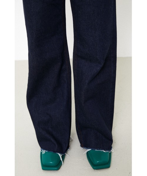 「LAGUA GEM」 ブーツカットデニムパンツ 24inch ワンウォッシュ レディース_画像4