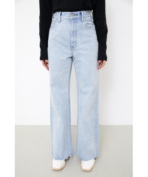 「LAGUA GEM」 ブーツカットデニムパンツ 24inch ワンウォッシュ レディース_画像5