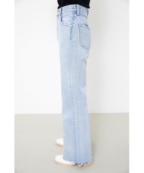 「LAGUA GEM」 ブーツカットデニムパンツ 24inch ワンウォッシュ レディース_画像9