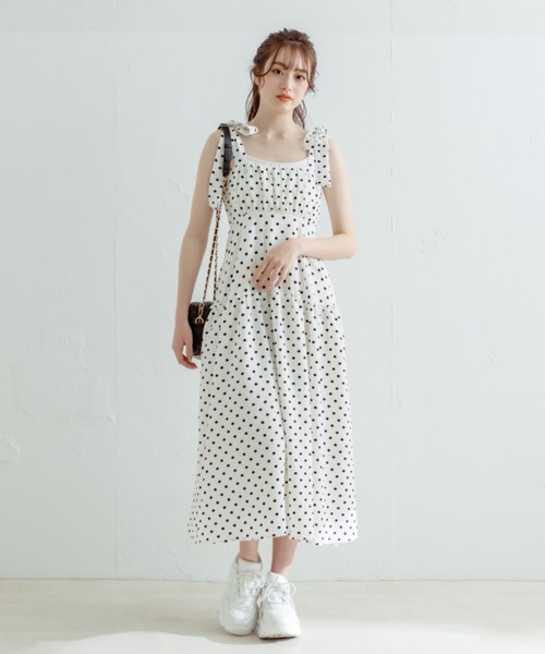 「OLIVE des OLIVE」 キャミソールワンピース FREE ピンク レディース_画像2