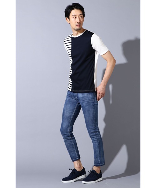 「HIGH STREET」 デニムパンツ LL ブルー メンズ_画像4