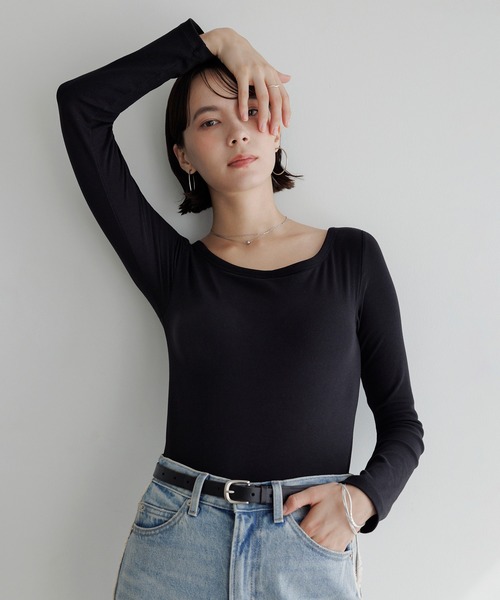 「BAMBI WATER」 長袖カットソー L ブラック レディース_画像3