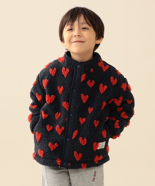 BEAMS mini（ビームス ミニ） もこもこ ブルゾン アウター ボア 「洗濯