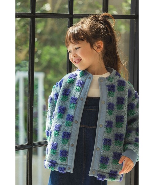 BEAMS mini（ビームス ミニ） もこもこ ブルゾン アウター ボア 「洗濯
