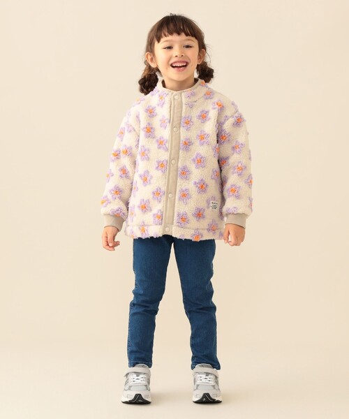 BEAMS mini（ビームス ミニ） もこもこ ブルゾン アウター ボア 「洗濯