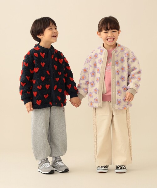 BEAMS mini（ビームス ミニ） もこもこ ブルゾン アウター ボア 「洗濯
