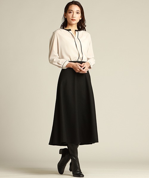 「LAUTREAMONT」 7分袖ブラウス 9号 ベージュ レディース_画像4