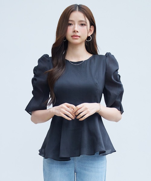 「SAISON DE PAPILLON」 半袖ブラウス M ラベンダー レディース_画像7