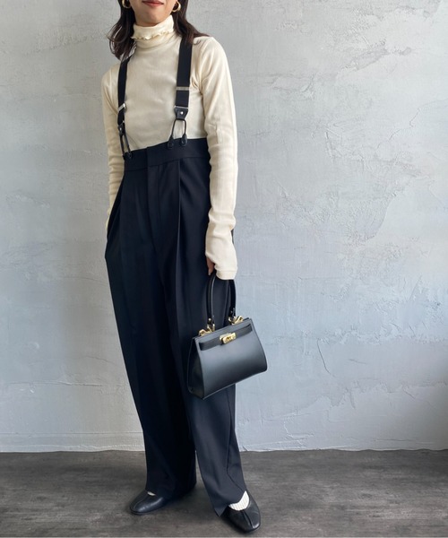 「JEANS FACTORY Clothes」 パンツ F ブラック レディース_画像2