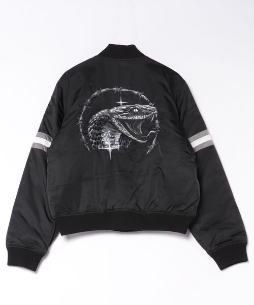 RVCA（ルーカ） スタジャン メンズ TAPOUT SATIN JACKET ジャケット