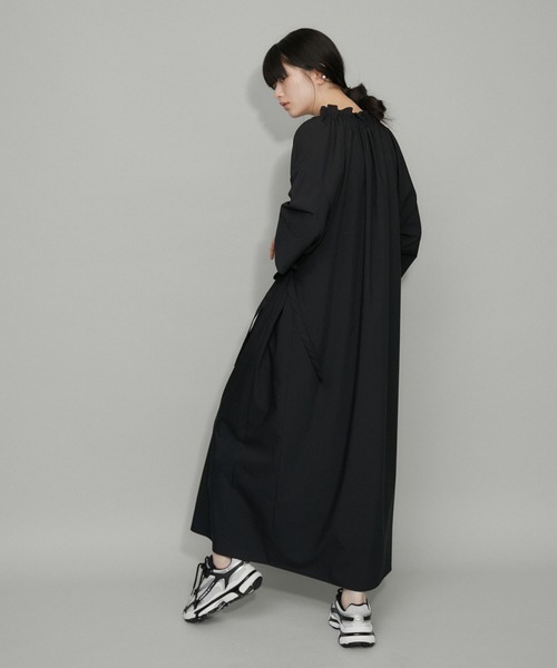 ADAM ET ROPE'（アダムエロペ） 7分袖ワンピース FREE ブラック