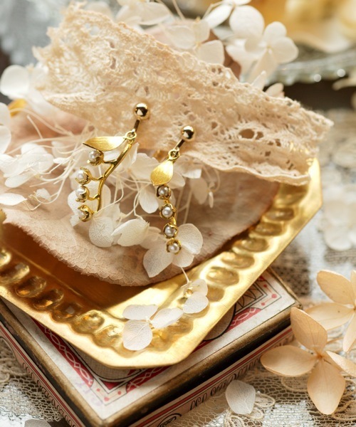 BETTINA JAVAHERI ベッティーナ K14 ダイヤモンドピアス Ron Herman