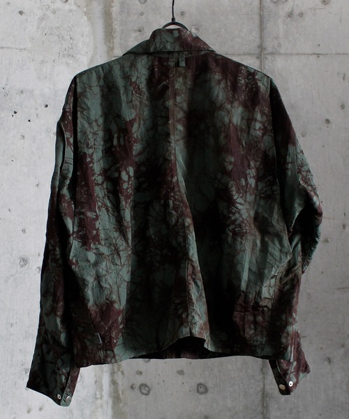 MYne タイダイ染めビッグシルエットナイロンジャケット G04JK111 MYne ブルゾン アウター マイン / dyed nylon jacket タイダイ染め