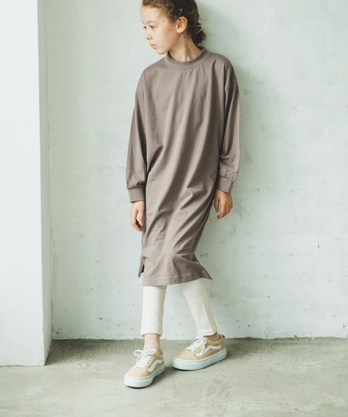 ワンピース プレミアムコットン100 ビッグシルエット リブ モックネック 長袖 袖ボリューム ロングスリーブ カットソー ワンピース Zozotown Paypayモール店 通販 Paypayモール