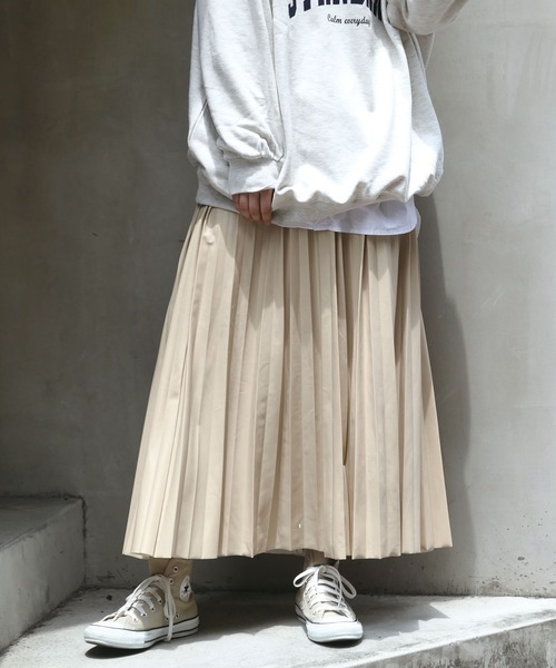 CORNERS スカート フェイクレザープリーツスカート : ZOZOTOWN