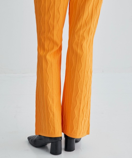 新品 didizizi ディディジジ FISH ジャガードパンツ 魚柄 ブラウン