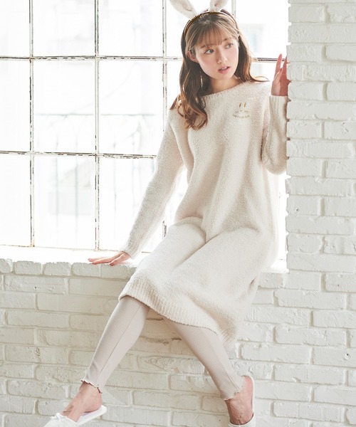 通信販売 ルームウェア PayPayモール店 - 通販 - PayPayモール パジャマ Rabbit もこもこワンピース ZOZOTOWN NEWお得