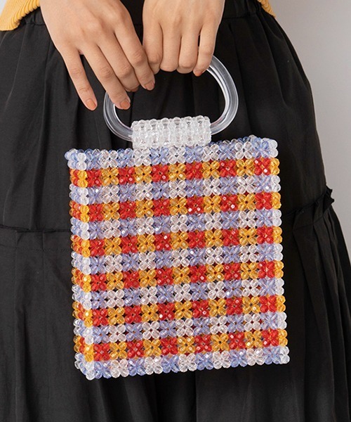 Rh取扱 Aranaz ウッドビーズ カラフル染色 トートバッグ トートバッグ 0 Free Www Dc Sirmium Rs
