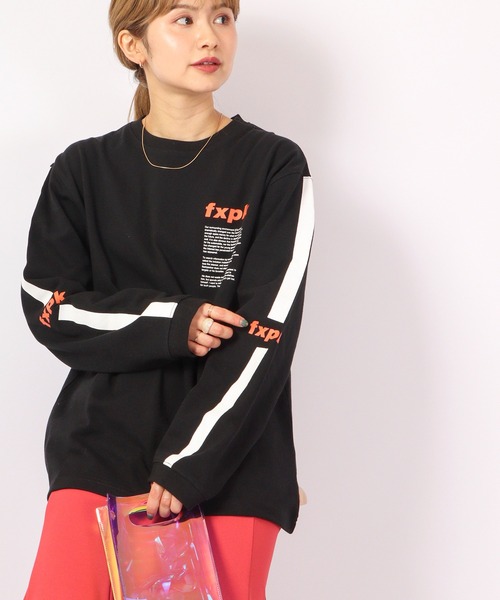 国内発送☆FLASH PACKER ビッグシルエットL/S TEE FLASH PACKER tシャツ ビッグシルエット 長袖Tシャツ メンズ