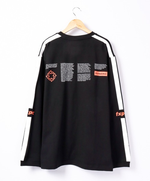 国内発送☆FLASH PACKER ビッグシルエットL/S TEE FLASH PACKER tシャツ ビッグシルエット 長袖Tシャツ メンズ
