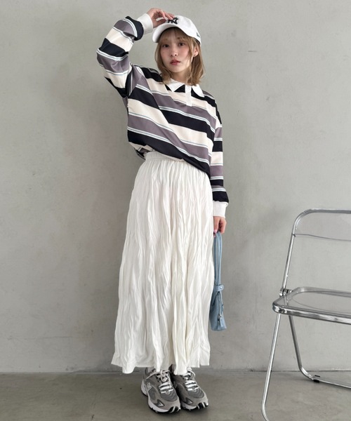 Loueme スカート ソフトタッチワッシャーフレアスカート : ZOZOTOWN