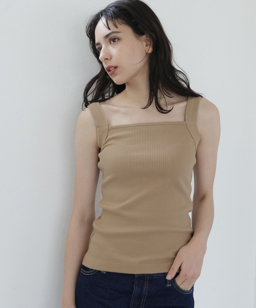 tシャツ MUTEKIタンクトップ「洗濯機で洗える」 レディース LAKOLE tシャツ 三角テレコタンクトップ / 188706 レディース