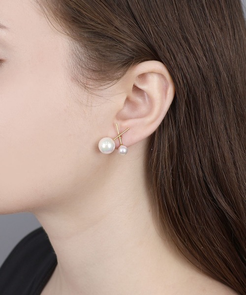 CEMO NEMO（セモネモ） ピアス 「金属アレルギー対応」 クロスバー