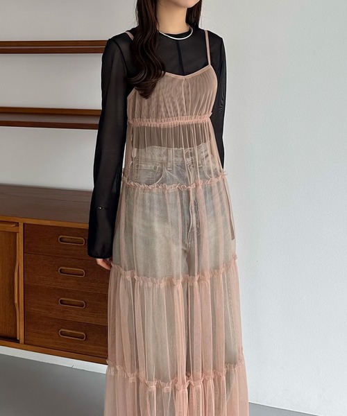 callautia（カラウティア） ワンピース チュールフリルティアード