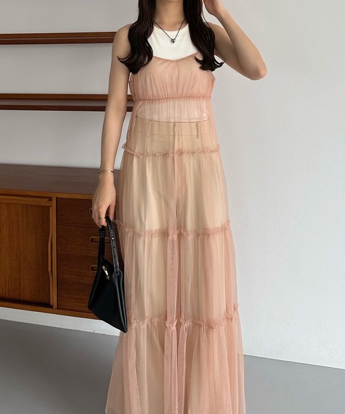 callautia（カラウティア） ワンピース チュールフリルティアード