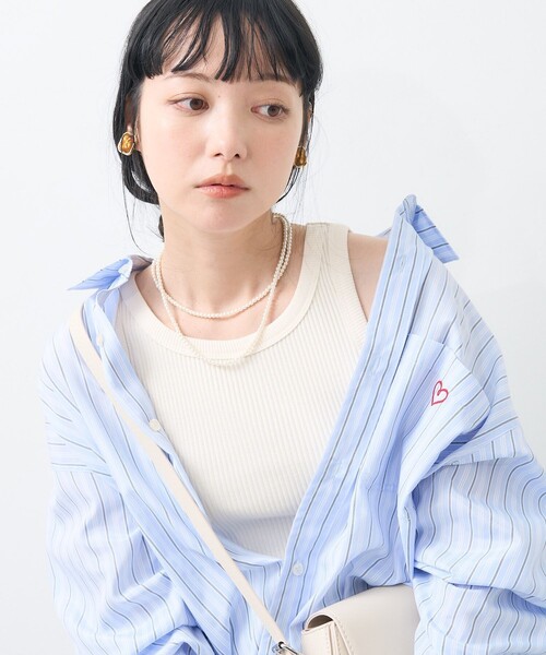 FREAK'S STORE タンクトップ ノースリーブ リブ アメスリタンク