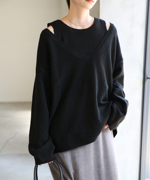 select moca 2020 A/W レイヤードニットセット レイヤードニットセットアップ（セットアップ）｜select MOCA