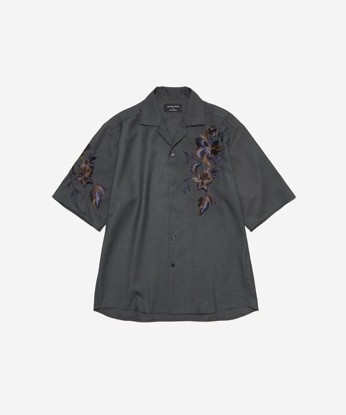 ♡出品 UNITED TOKYO シャツ フラワーエンブロイダリーSH メンズ